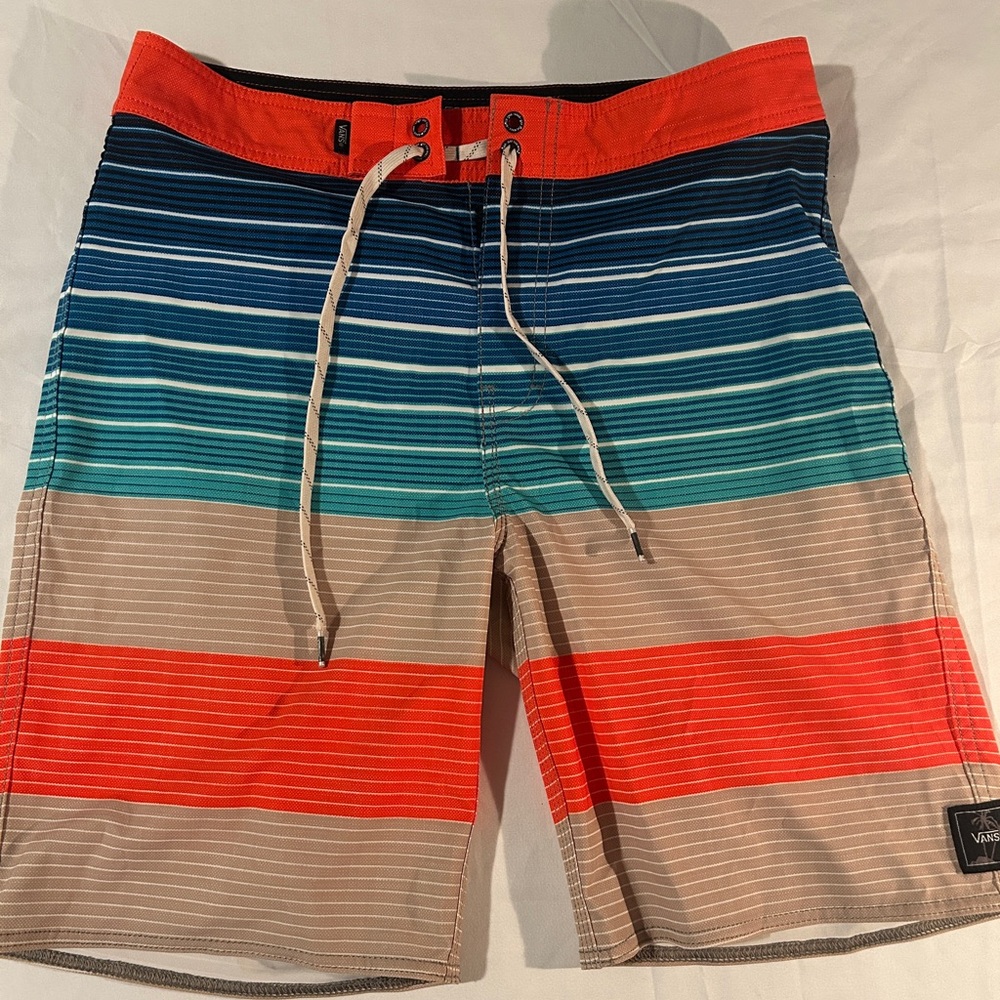 Vans Striped Board Shorts Size 30